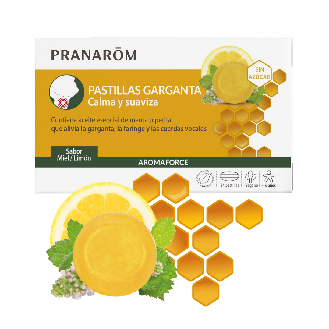 Pastilhas para Garganta - Mel & Limão – Aromaforce (24 pastilhas)