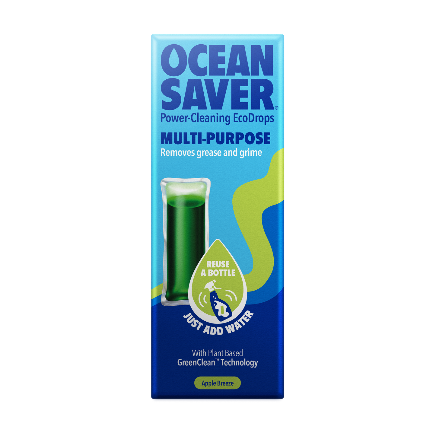 Detergentes em Cápsula Solúvel Ocean Saver - Multiusos Maçã