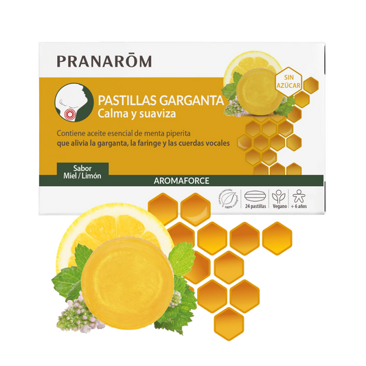 Pastilhas para Garganta - Mel & Limão – Aromaforce (24 pastilhas)